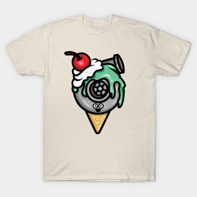 Cutest Turbo - Mint Ice Cream T-Shirt by hoddynoddy